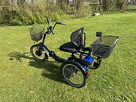 3 hjulet elcykel med sofasæde brugt men i super god stand