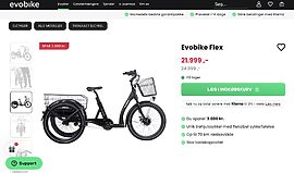 Trehjulet elcykel brugt