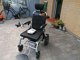 Sammenklappelig el-kørestol Air Wheel H3TS meget fin stand